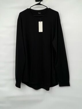 JMIERR NWT cotton blend black long sleeve tee